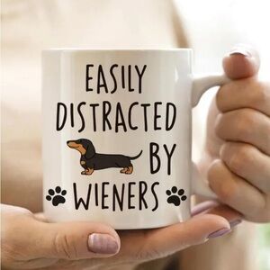 Wiener Dog Funny Coffee Mug Dachshund Doxie 11oz Cup Gift NWT Brand NEW‎